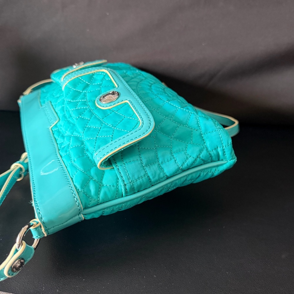 Vera Bradley Retired Cest la Vie Crossbody Bag Teal Turquoise - Picture 6 of 9